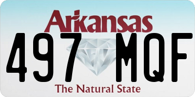 AR license plate 497MQF