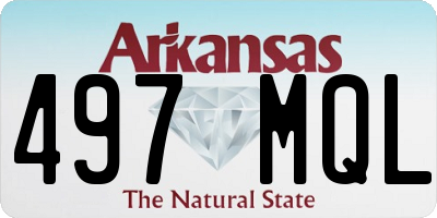 AR license plate 497MQL