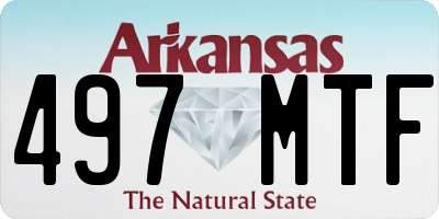 AR license plate 497MTF