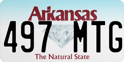 AR license plate 497MTG