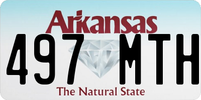 AR license plate 497MTH