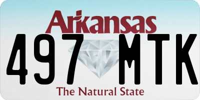 AR license plate 497MTK