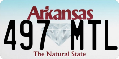 AR license plate 497MTL