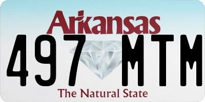 AR license plate 497MTM