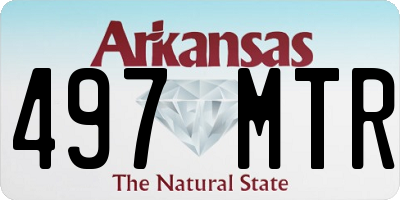 AR license plate 497MTR