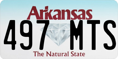 AR license plate 497MTS