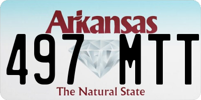 AR license plate 497MTT