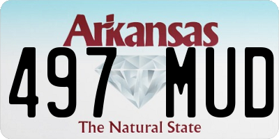 AR license plate 497MUD