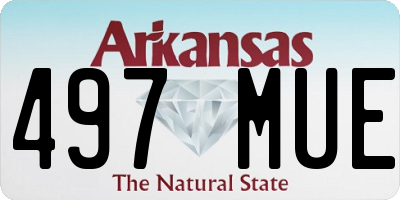 AR license plate 497MUE