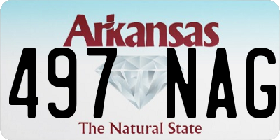 AR license plate 497NAG