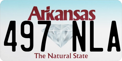 AR license plate 497NLA