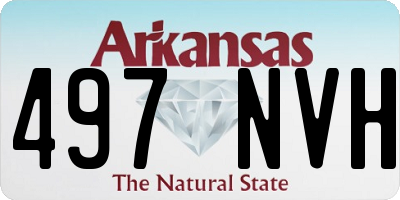 AR license plate 497NVH