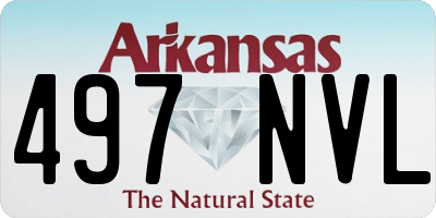 AR license plate 497NVL