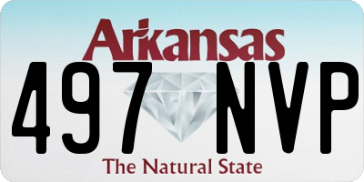 AR license plate 497NVP