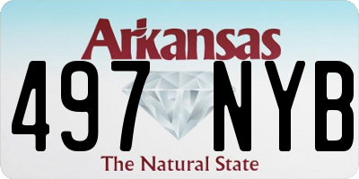 AR license plate 497NYB