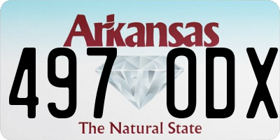 AR license plate 497ODX