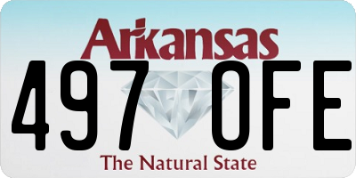 AR license plate 497OFE