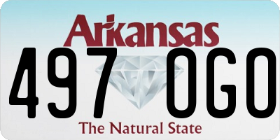 AR license plate 497OGO
