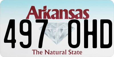 AR license plate 497OHD