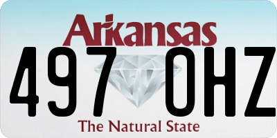 AR license plate 497OHZ