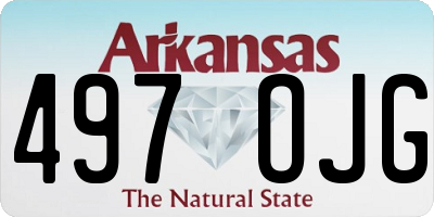 AR license plate 497OJG
