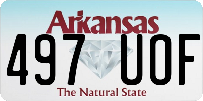 AR license plate 497UOF