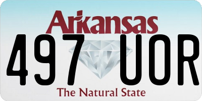 AR license plate 497UOR