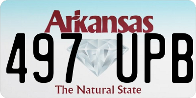 AR license plate 497UPB