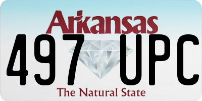 AR license plate 497UPC
