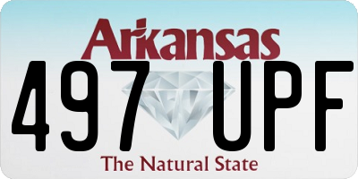 AR license plate 497UPF