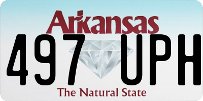 AR license plate 497UPH