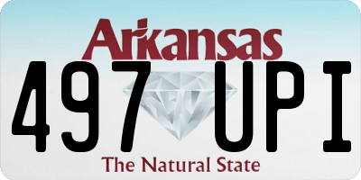 AR license plate 497UPI