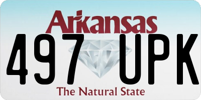 AR license plate 497UPK