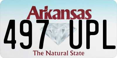 AR license plate 497UPL