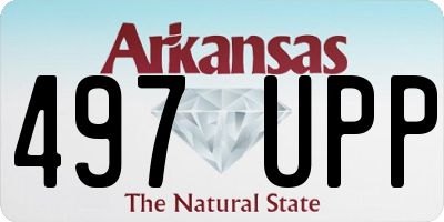 AR license plate 497UPP