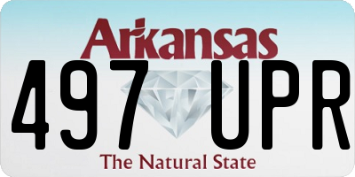 AR license plate 497UPR