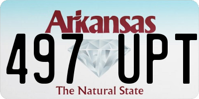 AR license plate 497UPT