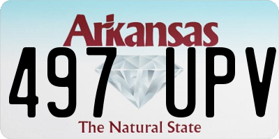 AR license plate 497UPV