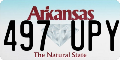 AR license plate 497UPY