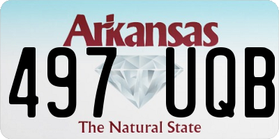 AR license plate 497UQB
