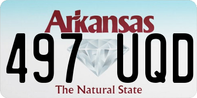 AR license plate 497UQD
