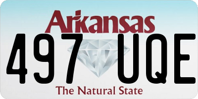 AR license plate 497UQE