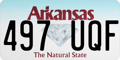 AR license plate 497UQF