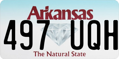 AR license plate 497UQH
