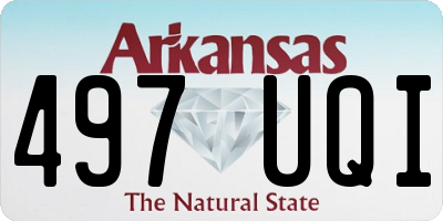AR license plate 497UQI