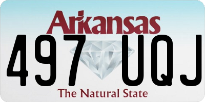 AR license plate 497UQJ