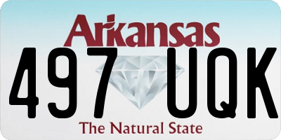 AR license plate 497UQK