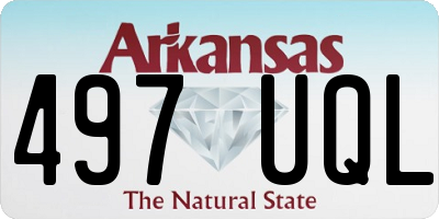 AR license plate 497UQL