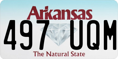 AR license plate 497UQM