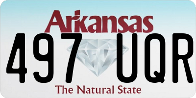 AR license plate 497UQR